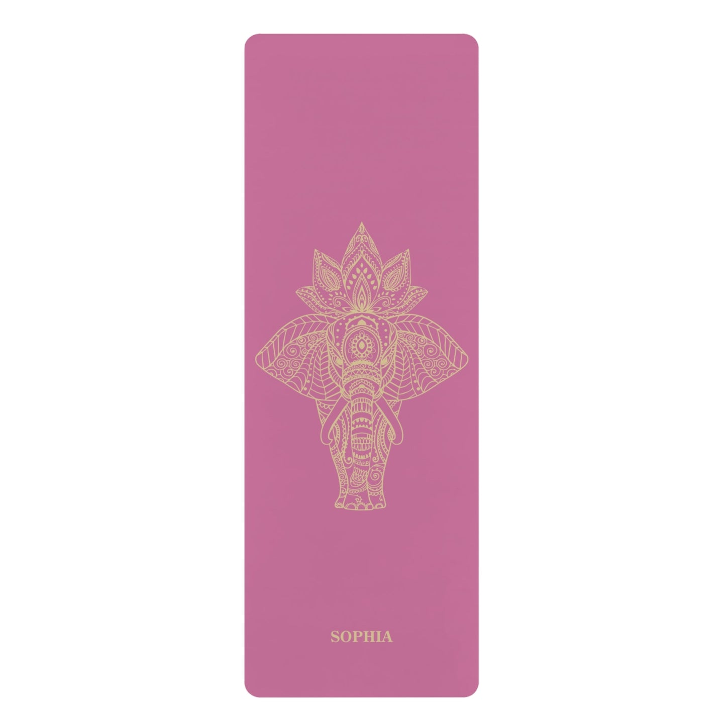 Personalized Yoga Mat | Elephant | Non - Slip, Comfort, Extra Stability - Lotus et Moi