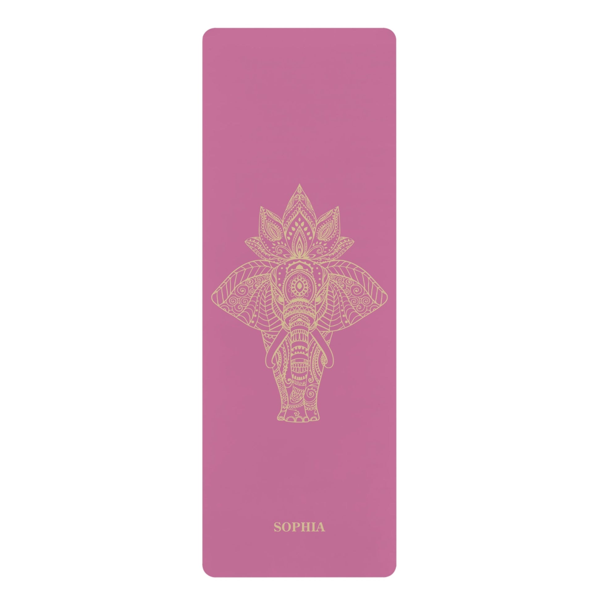 Personalized Yoga Mat | Elephant | Non - Slip, Comfort, Extra Stability - Lotus et Moi