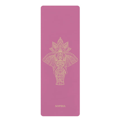 Personalized Yoga Mat | Elephant | Non - Slip, Comfort, Extra Stability - Lotus et Moi