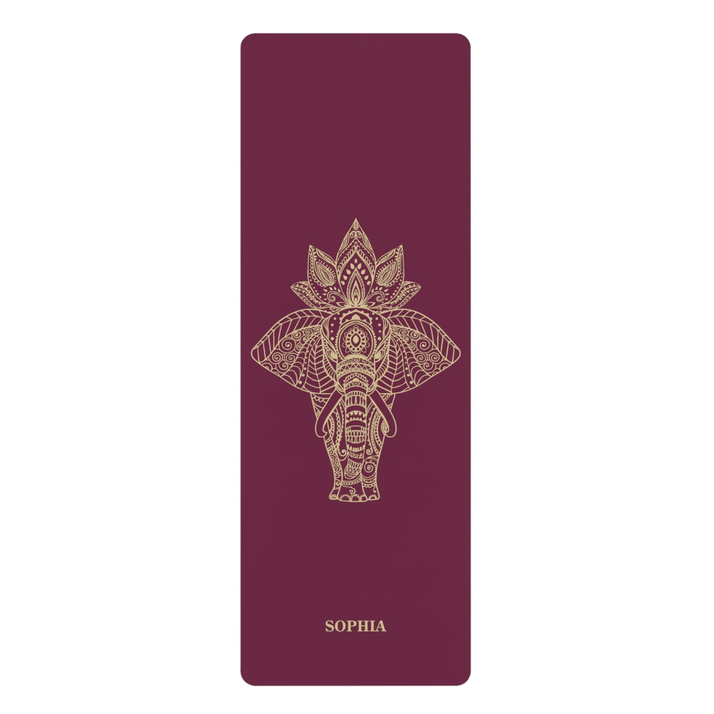 Personalized Yoga Mat | Elephant | Non - Slip, Comfort, Extra Stability - Lotus et Moi
