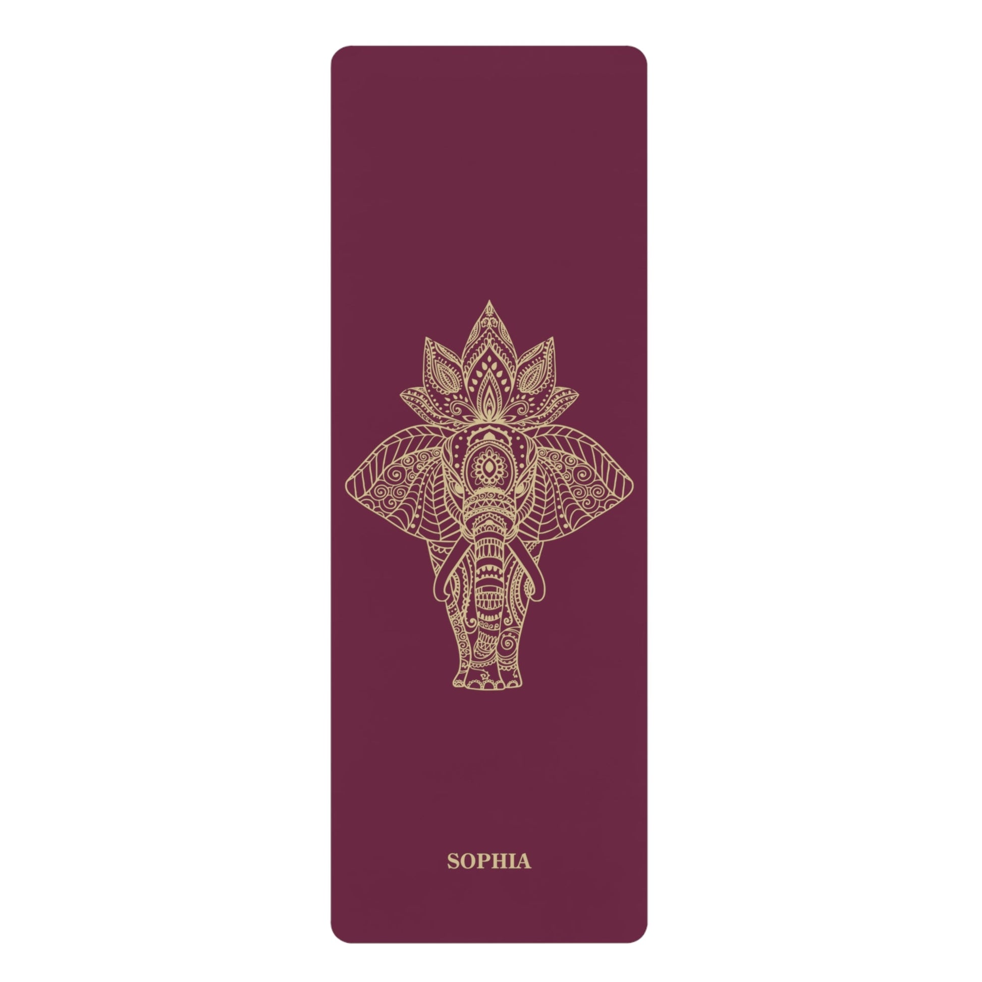 Personalized Yoga Mat | Elephant | Non - Slip, Comfort, Extra Stability - Lotus et Moi