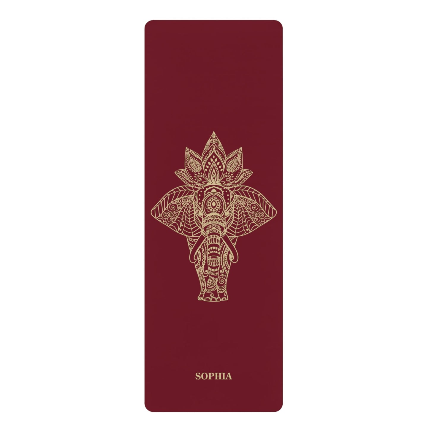 Personalized Yoga Mat | Elephant | Non - Slip, Comfort, Extra Stability - Lotus et Moi