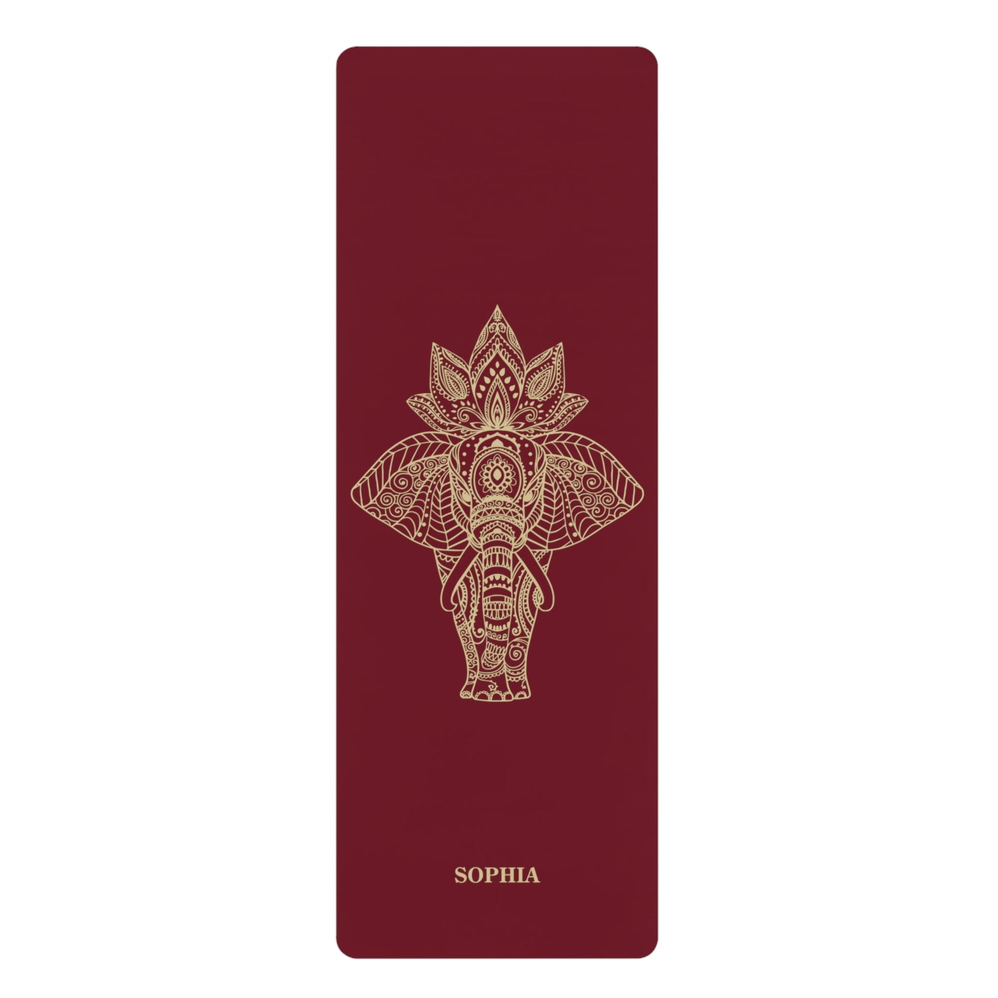 Personalized Yoga Mat | Elephant | Non - Slip, Comfort, Extra Stability - Lotus et Moi
