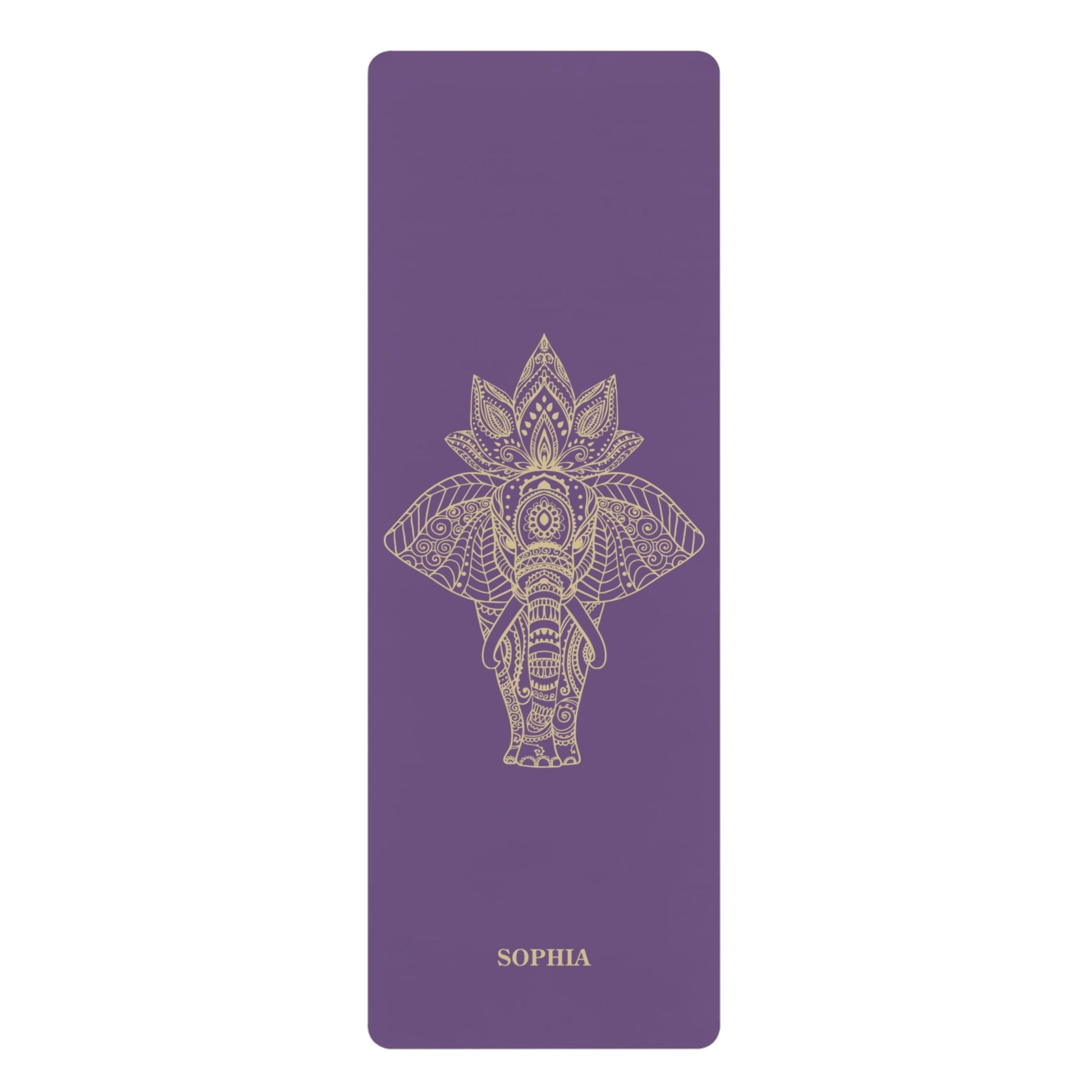 Personalized Yoga Mat | Elephant | Non - Slip, Comfort, Extra Stability - Lotus et Moi