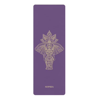 Personalized Yoga Mat | Elephant | Non - Slip, Comfort, Extra Stability - Lotus et Moi