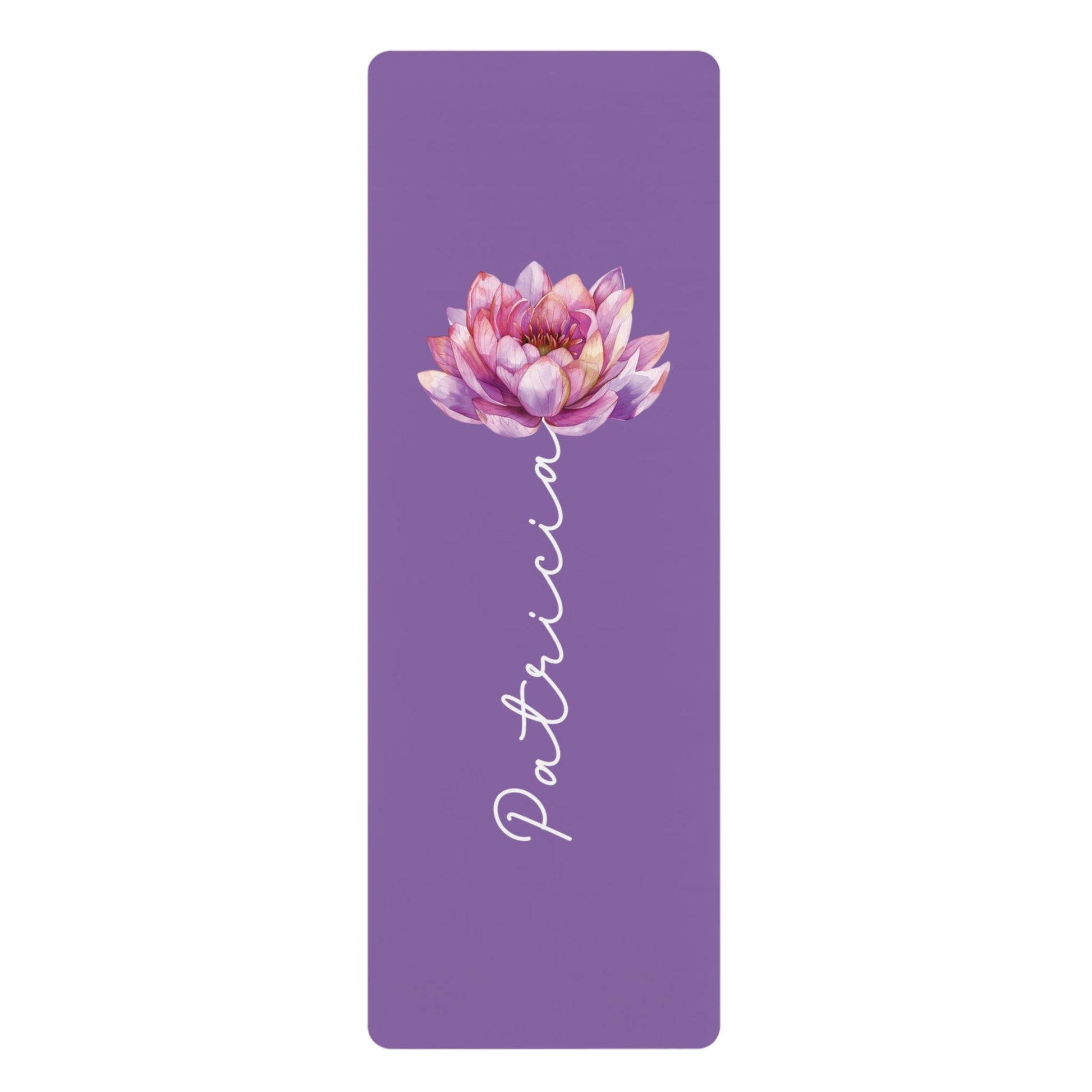 Personalized Yoga Mat | Lotus Watercolor | Non - Slip, Comfort, Extra Stability - Lotus et Moi