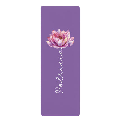 Personalized Yoga Mat | Lotus Watercolor | Non - Slip, Comfort, Extra Stability - Lotus et Moi
