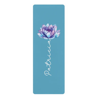 Personalized Yoga Mat | Lotus Watercolor | Non - Slip, Comfort, Extra Stability - Lotus et Moi