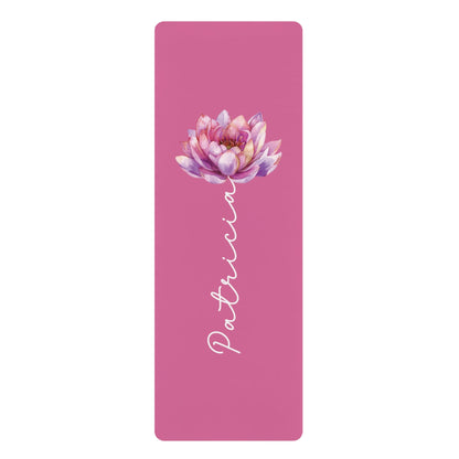Personalized Yoga Mat | Lotus Watercolor | Non - Slip, Comfort, Extra Stability - Lotus et Moi