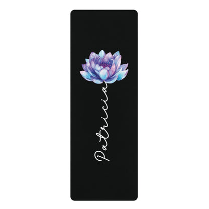 Personalized Yoga Mat | Lotus Watercolor | Non - Slip, Comfort, Extra Stability - Lotus et Moi