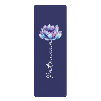Personalized Yoga Mat | Lotus Watercolor | Non - Slip, Comfort, Extra Stability - Lotus et Moi