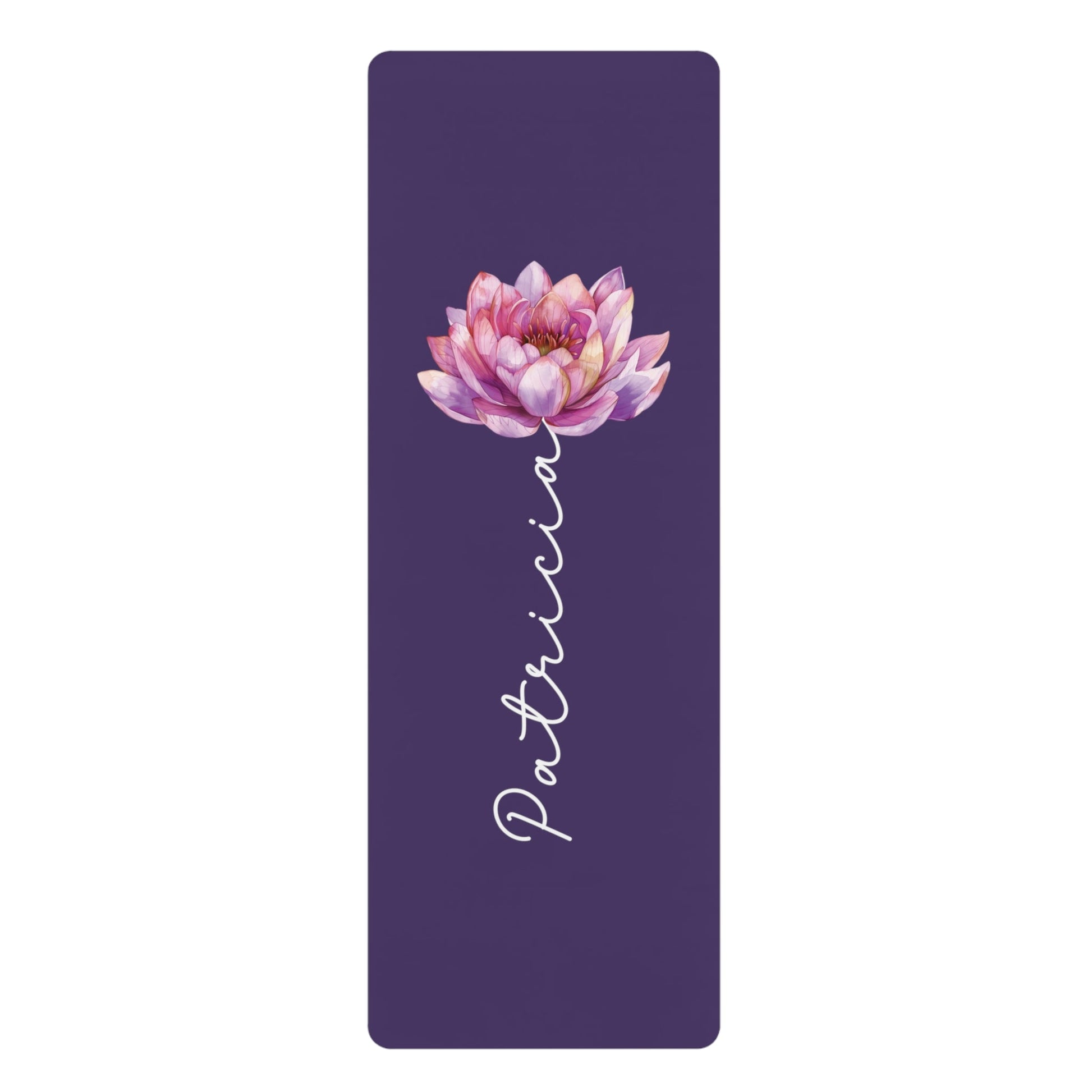 Personalized Yoga Mat | Lotus Watercolor | Non - Slip, Comfort, Extra Stability - Lotus et Moi