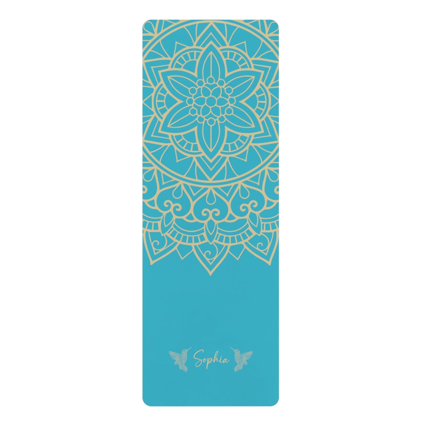 Personalized Yoga Mat | Mandara, Birds | Non - Slip, Comfort, Extra Stability - Lotus et Moi