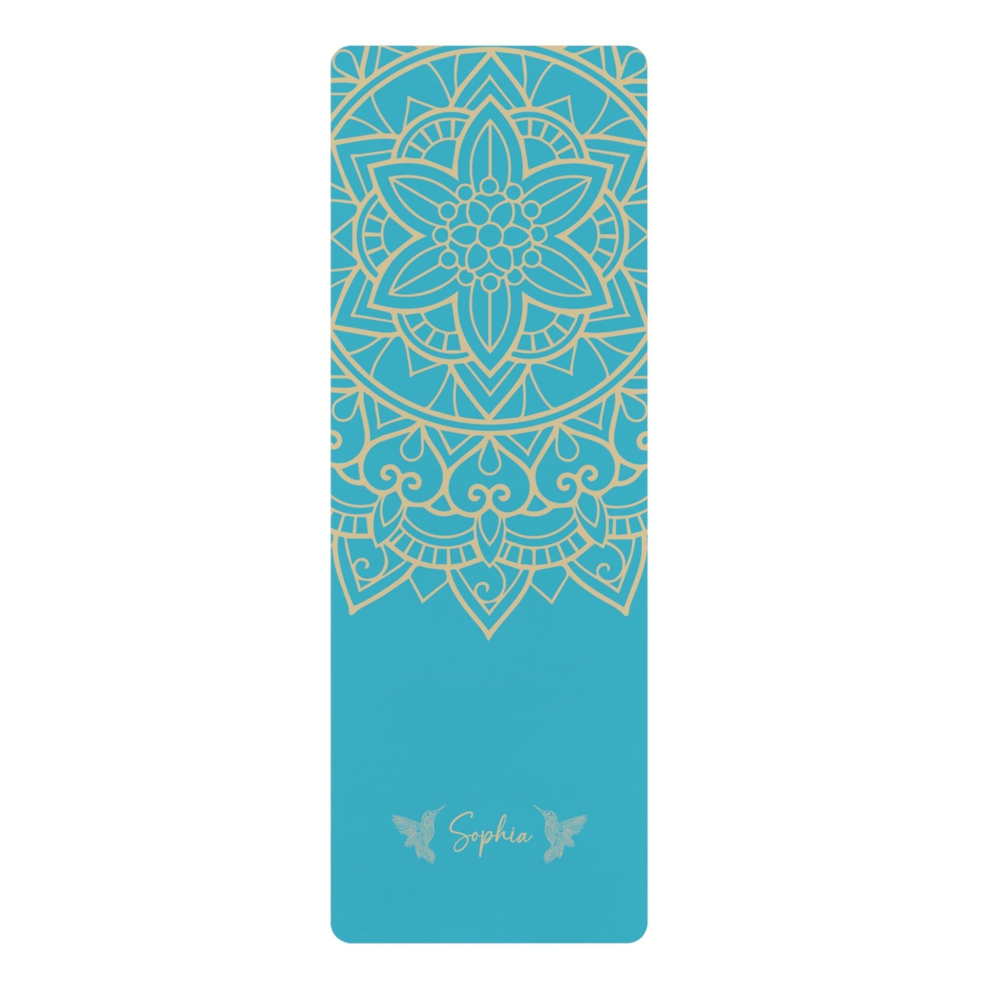 Personalized Yoga Mat | Mandara, Birds | Non - Slip, Comfort, Extra Stability - Lotus et Moi