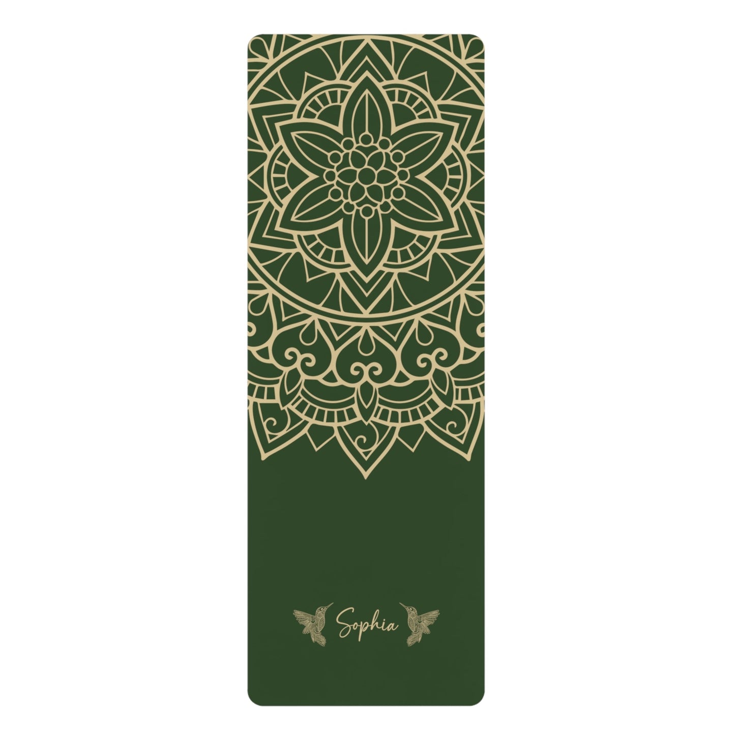 Personalized Yoga Mat | Mandara, Birds | Non - Slip, Comfort, Extra Stability - Lotus et Moi