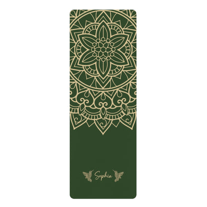 Personalized Yoga Mat | Mandara, Birds | Non - Slip, Comfort, Extra Stability - Lotus et Moi