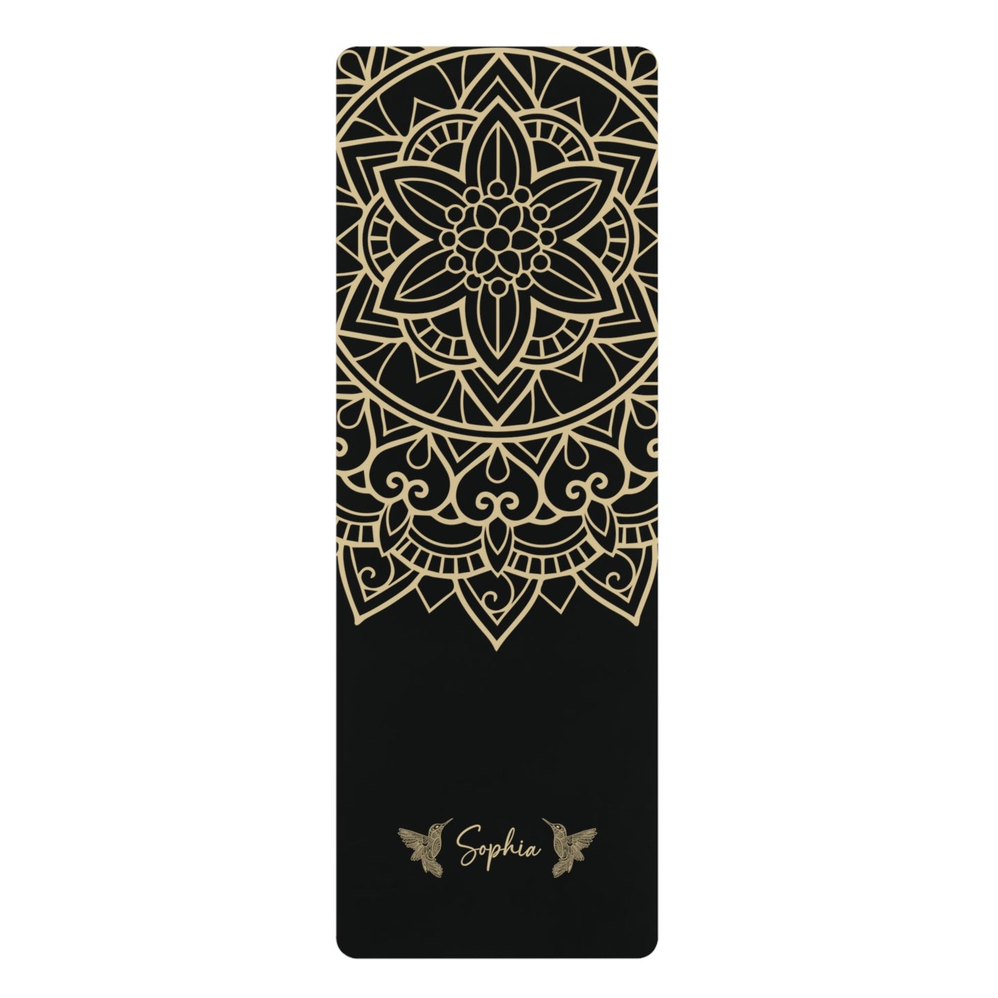 Personalized Yoga Mat | Mandara, Birds | Non - Slip, Comfort, Extra Stability - Lotus et Moi