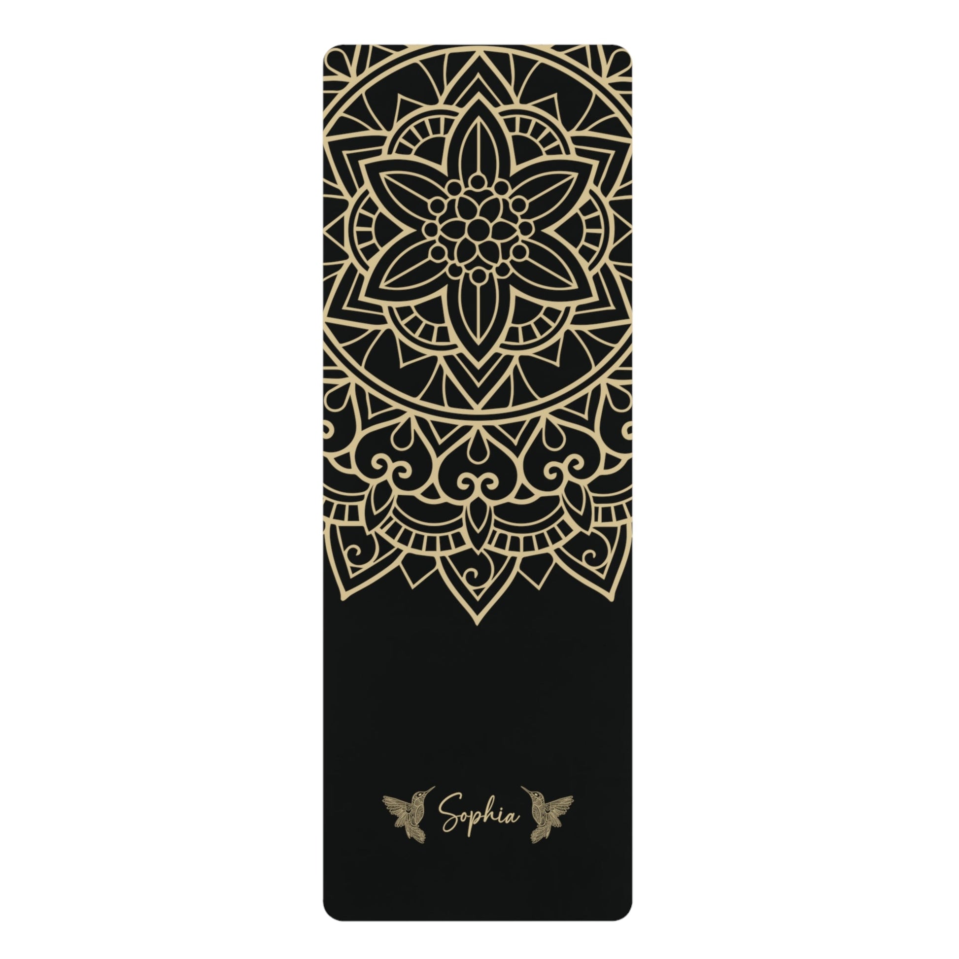 Personalized Yoga Mat | Mandara, Birds | Non - Slip, Comfort, Extra Stability - Lotus et Moi