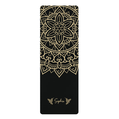 Personalized Yoga Mat | Mandara, Birds | Non - Slip, Comfort, Extra Stability - Lotus et Moi