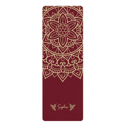 Personalized Yoga Mat | Mandara, Birds | Non - Slip, Comfort, Extra Stability - Lotus et Moi