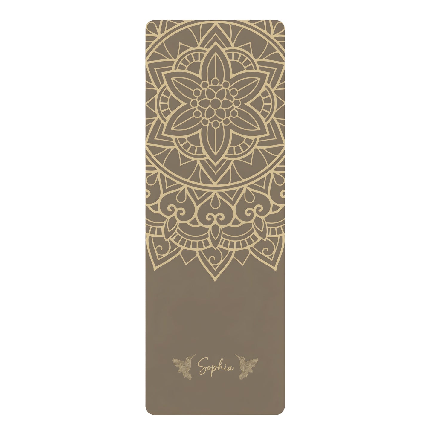 Personalized Yoga Mat | Mandara, Birds | Non - Slip, Comfort, Extra Stability - Lotus et Moi