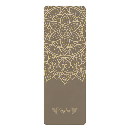 Personalized Yoga Mat | Mandara, Birds | Non - Slip, Comfort, Extra Stability - Lotus et Moi