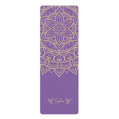 Personalized Yoga Mat | Mandara, Birds | Non - Slip, Comfort, Extra Stability - Lotus et Moi