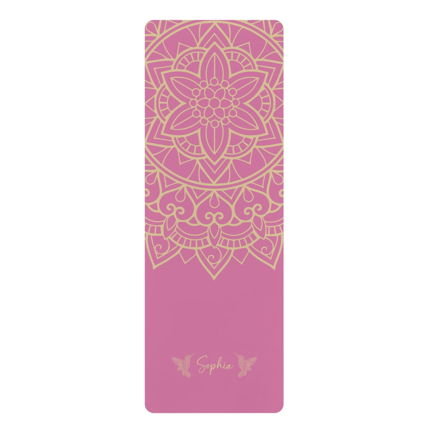 Personalized Yoga Mat | Mandara, Birds | Non - Slip, Comfort, Extra Stability - Lotus et Moi