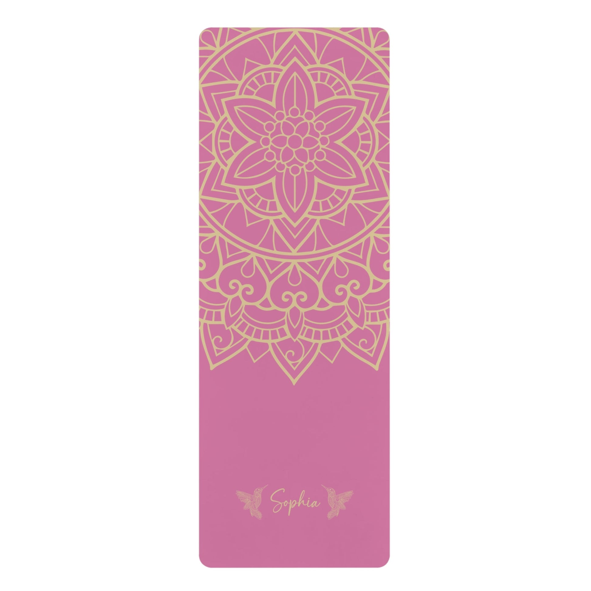 Personalized Yoga Mat | Mandara, Birds | Non - Slip, Comfort, Extra Stability - Lotus et Moi